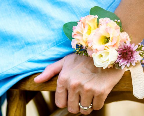 que es un corsage de novia